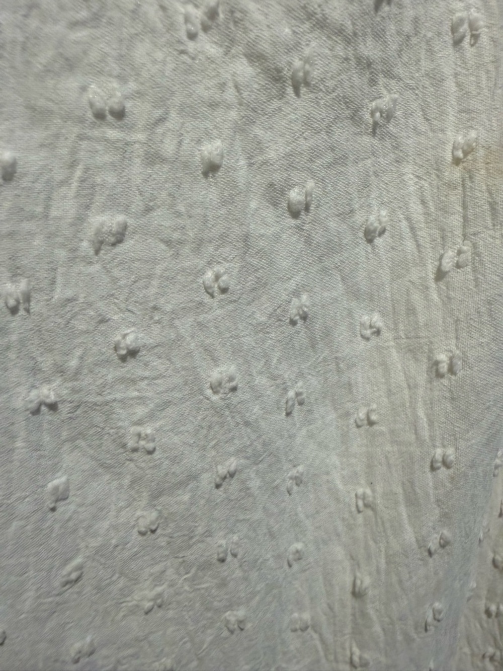 52seven White Swiss Dot Puff-Sleeve Tiered Dress - Picture 5 of 6